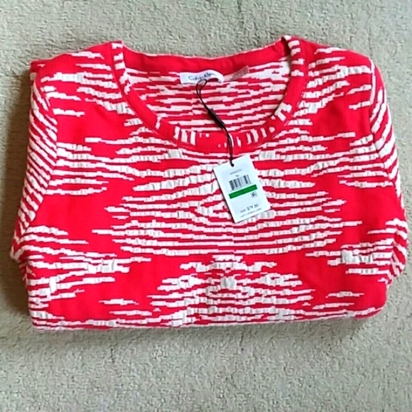 CALVIN KLEIN crew neck top NWT - Picture 3 of 6